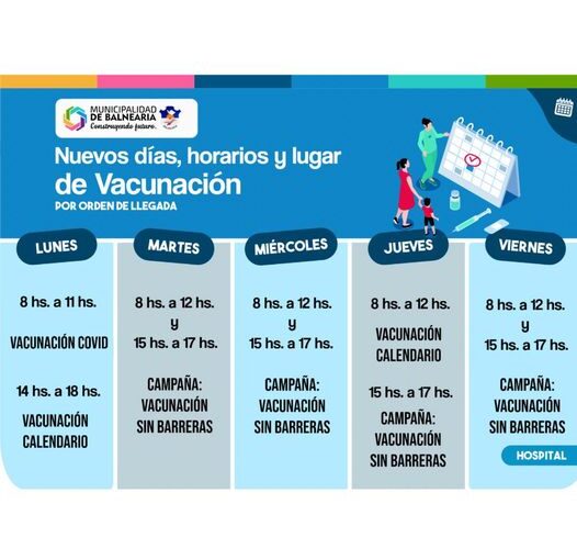 Lee más sobre el artículo Calendario de vacunación en el Hospital San José