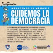 Lee más sobre el artículo Acto de Conmemoración por la Memora, la Verdad y la Justicia