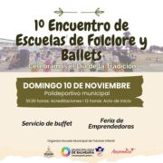 Lee más sobre el artículo 1° Encuentro de Escuelas de Folclore y Ballets