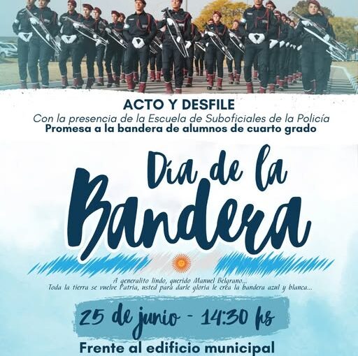 Lee más sobre el artículo Acto oficial por el Día de la Bandera con un gran desfile