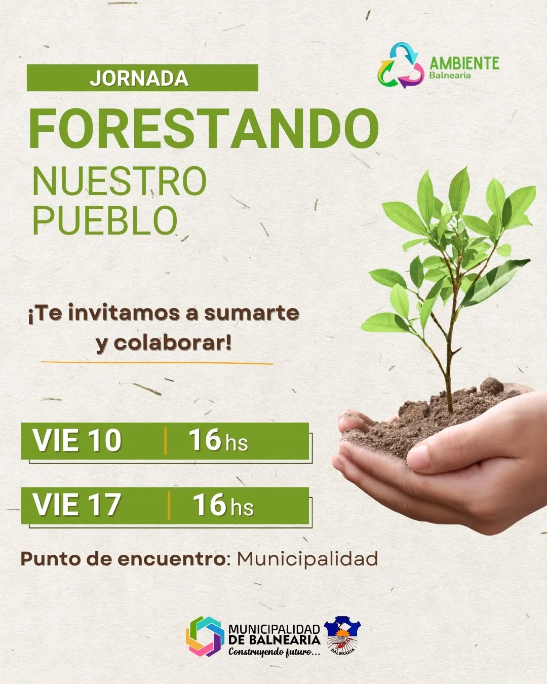 En este momento estás viendo Sumate a la jornada de forestación