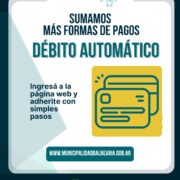 Lee más sobre el artículo Nueva opción de pago: débito automático para tasas municipales