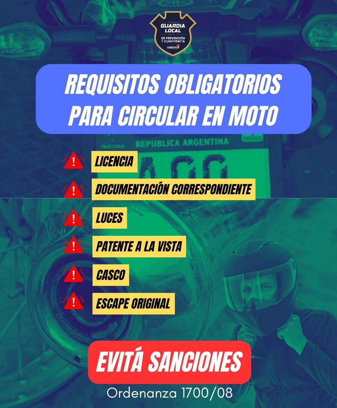 En este momento estás viendo Recomendaciones para circular en moto de forma segura