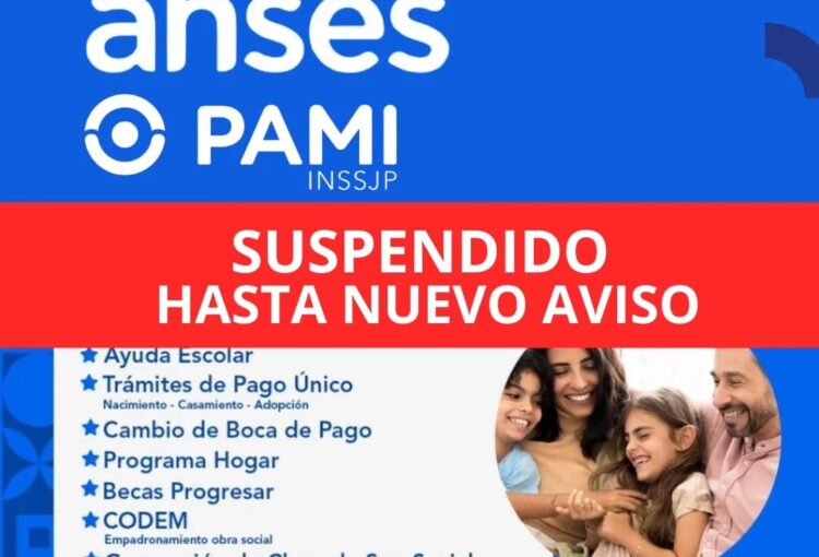 Lee más sobre el artículo Operativo Anses y Pami suspendido