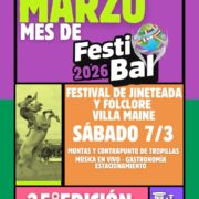 Lee más sobre el artículo 35º edición del Festival de Jineteada y Folclore de Villa Maine