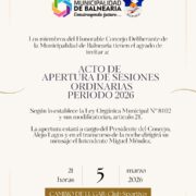 Lee más sobre el artículo El Honorable Concejo Deliberante invita a la Apertura de Sesiones Ordinarias – Período 2026