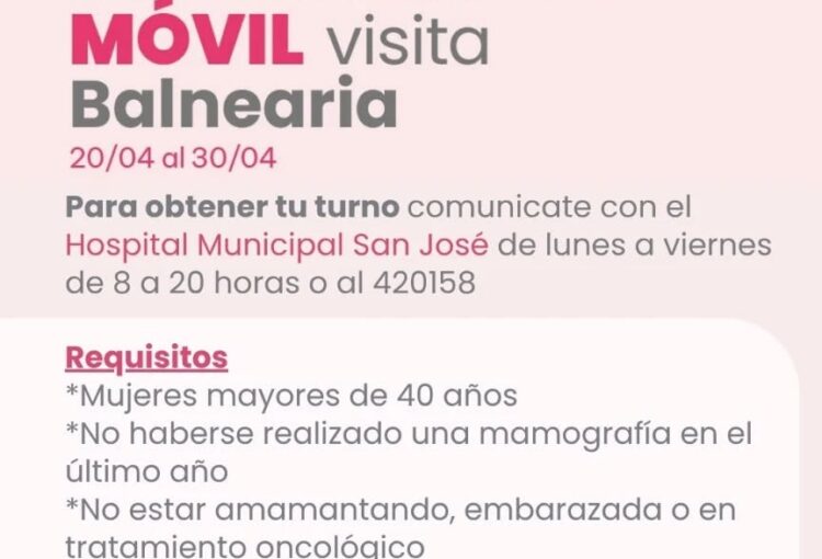 Lee más sobre el artículo El Mamógrafo Móvil llega a Balnearia